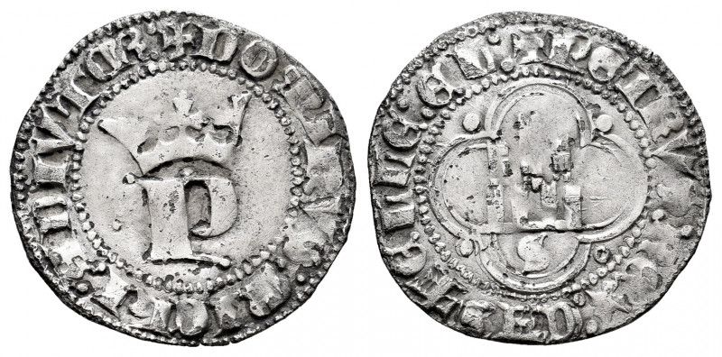 Kingdom of Castille and Leon. Pedro I (1350-1368). 1/2 real. Sevilla. (Bautista-...