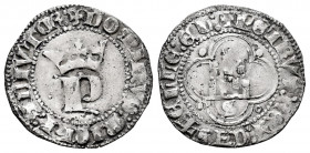 Kingdom of Castille and Leon. Pedro I (1350-1368). 1/2 real. Sevilla. (Bautista-531). Ag. 1,43 g. Light wavy flan. Very scarce. VF. Est...150,00. 

...