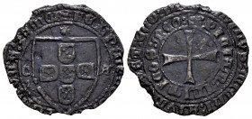 Kingdom of Castille and Leon. Fernando I of Portugal (1367-1383). Tornes of shield and cross. Zamora. (Bautista-698). Anv.: ✠ FERNANDVS (: REX : PORT)...
