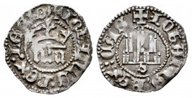 Kingdom of Castille and Leon. Juan II (1406-1454). 1/6 real. Sevilla. (Bautista-805 var). (Abm-543 var). Anv.: ✠ • IOhANIS : REX : CAS. Rev.: ✠ IOhANI...