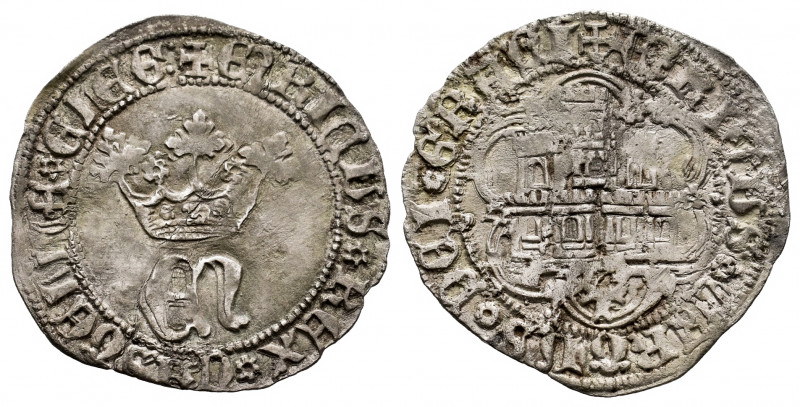 Kingdom of Castille and Leon. Henry IV (1399-1413). 1/2 real. Toledo. (Bautista-...