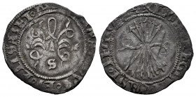 Catholic Kings (1474-1504). 1/2 real. Sevilla. (Cal-252). Ag. 1,58 g. Choice F. Est...25,00. 

Spanish Description: Fernando e Isabel (1474-1504). 1...