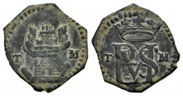 Philip II (1556-1598). Blanca. Toledo. M. (Cal-47). (Jarabo-Sanahuja-A277, plate coin). Ae. 0,91 g. Almost XF. Est...50,00. 

Spanish Description: F...