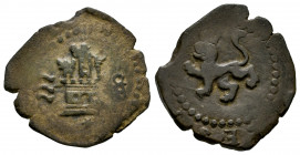 Philip II (1556-1598). 2 maravedis. Valladolid. A. (Cal-66). (Jarabo-Sanahuja-A318). Ae. 3,01 g. Almost VF. Est...20,00. 

Spanish Description: Feli...