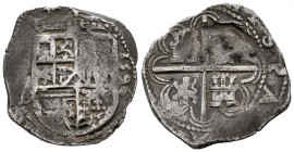 Philip II (1556-1598). 4 reales. 1596. Sevilla. B. (Cal-590). Ag. 13,60 g. Full date. Almost VF. Est...120,00. 

Spanish Description: Felipe II (155...