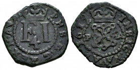 Philip III (1598-1621). 4 cornados. 1619. Pamplona. (Cal-78). Ag. 2,88 g. VF. Est...25,00. 

Spanish Description: Felipe III (1598-1621). 4 cornados...