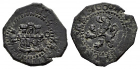 Philip III (1598-1621). 1 maravedi. 1600. Cuenca. I. (Cal-97). (Jarabo-Sanahuja-C4). Ve. 1,42 g. Assayer right. Rare. Choice VF. Est...90,00. 

Span...