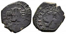 Philip III (1598-1621). 4 maravedis. 1618. Burgos. (Cal-216). (Jarabo-Sanahuja-D24). Ae. 3,40 g. Choice VF. Est...25,00. 

Spanish Description: Feli...