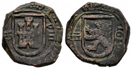 Philip III (1598-1621). 8 maravedis. 1619. Segovia. (Cal-312). (Jarabo-Sanahuja-D132). Ae. 6,07 g. Horizontal aqueduct. VF. Est...25,00. 

Spanish D...