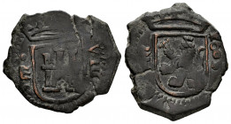 Philip III (1598-1621). 8 maravedis. 1605. Valladolid. (Cal-355). (Jarabo-Sanahuja-D331). Ae. 4,33 g. Almost VF. Est...25,00. 

Spanish Description:...