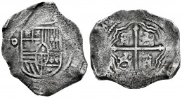 Philip III (1598-1621). 8 reales. Mexico. (F). (Cal-881). Ag. 21,54 g. Rust. Choice F. Est...100,00. 

Spanish Description: Felipe III (1598-1621). ...