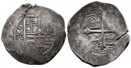 Philip III (1598-1621). 8 reales. ND. Mexico. F. (Cal-881). Ag. 27,42 g. Planchet crack. Scarce. VF. Est...250,00. 

Spanish Description: Felipe III...