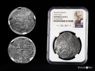 Philip III (1598-1621). 8 reales. (1574-1622). Potosí. (Cal-type 165). Ag. Slabbed by NGC as SHIPWRECK EFFECT, from the São Jose shipwreck that sank o...