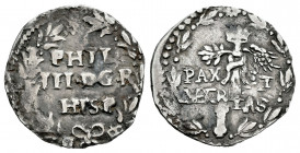Philip III (1598-1621). 1 carlino. Naples. G-P. (Tauler-1892). (Vti-221 var). Ag. 1,84 g. VF. Est...40,00. 

Spanish Description: Felipe III (1598-1...