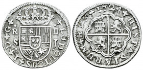 Louis I (1724). 2 reales. 1724. Sevilla. J. (Cal-29). Ag. 4,65 g. Legend LUDOUICUS. Rare. VF. Est...200,00. 

Spanish Description: Luis I (1724). 2 ...