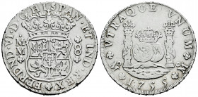 Ferdinand VI (1746-1759). 8 reales. 1755. Mexico. MM. (Cal-489). Ag. 26,66 g. Cleaned. Choice VF/VF. Est...400,00. 

Spanish Description: Fernando V...