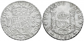 Charles III (1759-1788). 8 reales. 1764. Mexico. MF. (Cal-1087). Ag. 26,76 g. VF. Est...250,00. 

Spanish Description: Carlos III (1759-1788). 8 rea...