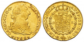 Charles III (1759-1788). 2 escudos. 1788. Madrid. M. (Cal-1578). Au. 6,72 g. Minor scratches. It retains some minor luster. Almost XF/XF. Est...400,00...