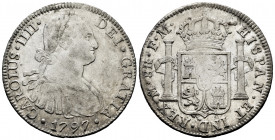 Charles IV (1788-1808). 8 reales. 1797. Mexico. FM. (Cal-960). Ag. 26,75 g. Slightly cleaned. VF. Est...40,00. 

Spanish Description: Carlos IV (178...