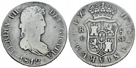 Ferdinand VII (1808-1833). 8 reales. 1812. Cataluña, minted in Mallorca. SF. (Cal-1160). Ag. 26,36 g. Rare. Choice F. Est...300,00. 

Spanish Descri...