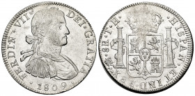 Ferdinand VII (1808-1833). 8 reales. 1809. Mexico. TH. (Cal-1308). Ae. 26,95 g. With some original luster remaining. Almost XF. Est...250,00. 

Span...