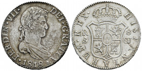 Ferdinand VII (1808-1833). 8 reales. 1818. Sevilla. CJ. (Cal-1419). Ag. 27,15 g. Irregular patina. Scarce. Almost XF/Choice VF. Est...420,00. 

Span...