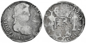 Ferdinand VII (1808-1833). 8 reales. 1813. Zacatecas. FP. (Cal-1451). Ag. 26,42 g. Choice F. Est...150,00. 

Spanish Description: Fernando VII (1808...