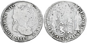 Ferdinand VII (1808-1833). 8 reales. 1818. Zacatecas. AG. (Cal-1459). Ag. 25,58 g. Choice F. Est...80,00. 

Spanish Description: Fernando VII (1808-...