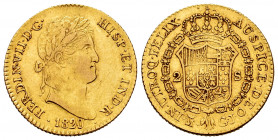 Ferdinand VII (1808-1833). 2 escudos. 1820. Madrid. GJ. (Cal-1628). Au. 6,78 g. Choice VF. Est...350,00. 

Spanish Description: Fernando VII (1808-1...