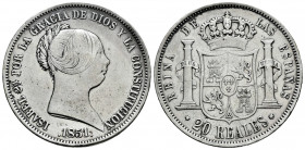 Elizabeth II (1833-1868). 20 reales. 1851. Madrid. (Cal-593). Ag. 25,66 g. Minor nicks on edge. VF. Est...100,00. 

Spanish Description: Isabel II (...