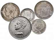 Lot of 5 silver coins of the Centenary of the Peseta. TO EXAMINATE. VF/Almost XF. Est...60,00. 

Spanish Description: Lote de 5 monedas de plata del...