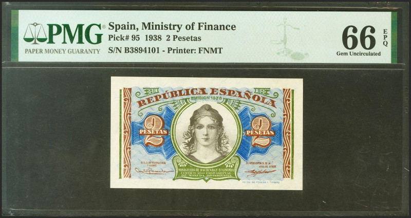 2 Pesetas. 1938. Ministerio de Justicia. Serie B. (Edifil 2021: 393, Pick: 95). ...