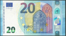 20 Euros. 25 de Noviembre de 2015. Firma Draghi. Serie U (Francia). (Edifil 2021: 495). SC.