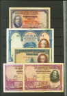 Conjunto de 43 billetes del Banco de España emitidos entre 1925 y 1939, varios de ellos de la sucursal de Bilbao, en diferentes calidades. EBC/BC. A E...