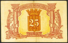BUÑOL (VALENCIA). 25 Céntimos. Noviembre 1937. (González: 1324). MBC+.