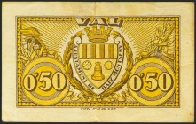 BAIX MONTSENY (BARCELONA). 50 Céntimos. (1937ca). Serie A. (González: 6479). MBC.