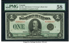 Canada Dominion of Canada $1 2.7.1923 DC-25o PMG Choice About Unc 58. 

HID09801242017

© 2022 Heritage Auctions | All Rights Reserved
