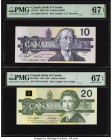 Canada Bank of Canada $10; 20 1989; 1991 BC-57c; BC-58d-i Two Examples PMG Superb Gem Unc 67 EPQ (2). 

HID09801242017

© 2022 Heritage Auctions | All...