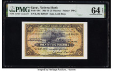 Egypt National Bank of Egypt 25 Piastres 13.6.1950 Pick 10d PMG Choice Uncirculated 64 EPQ. 

HID09801242017

© 2022 Heritage Auctions | All Rights Re...