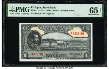 Ethiopia State Bank of Ethiopia 1 Dollar ND (1945) Pick 12c PMG Gem Uncirculated 65 EPQ. 

HID09801242017

© 2022 Heritage Auctions | All Rights Reser...
