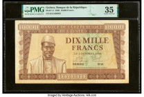 Guinea Banque de la Republique de Guinee 10,000 Francs 2.10.1958 Pick 11 PMG Choice Very Fine 35. 

HID09801242017

© 2022 Heritage Auctions | All Rig...