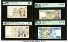 Israel, Poland Portugal, Spain & Yugoslavia Group Lot of 7 Examples PMG Gem Uncirculated 66 EPQ (2); Choice Uncirculated 64 (2); PCGS Gem New 66PPQ; V...