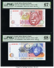 South Africa Republic of South Africa 50; 100 Rand ND (1999) Pick 125c; 126b Two Examples PMG Superb Gem Unc 67 EPQ; Superb Gem Unc 68 EPQ. 

HID09801...