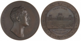 Nicholas I. Opening of Pulkovo Observatory 1839. 
Bronze commemorative medal. Unsigned. 65 mm. 152,4 gr. R0. UNC. With the original box of issue. Dia...