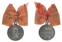 Alexander III. In Memory 1894. 
Silver commemorative medal. Unsigned. Integrated loop. 28 mm. 14 gr. R0. VF/XF. Barac 609; Diakov 1094.1; Werlich 115...