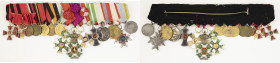 Medal bar.
Large 15 piece medal bar consisting of seven Russian and eight international orders and medals. With certificat.

1) Order of Saint Vald...