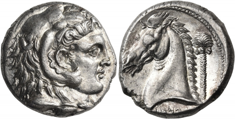 SICILY. Entella. Punic issues, circa 300-289 BC. Tetradrachm (Silver, 25 mm, 17....