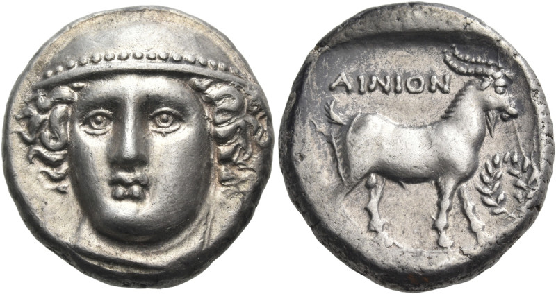 THRACE. Ainos. Circa 374/3-372/1 BC. Tetradrachm (Silver, 25 mm, 15.71 g, 12 h)....