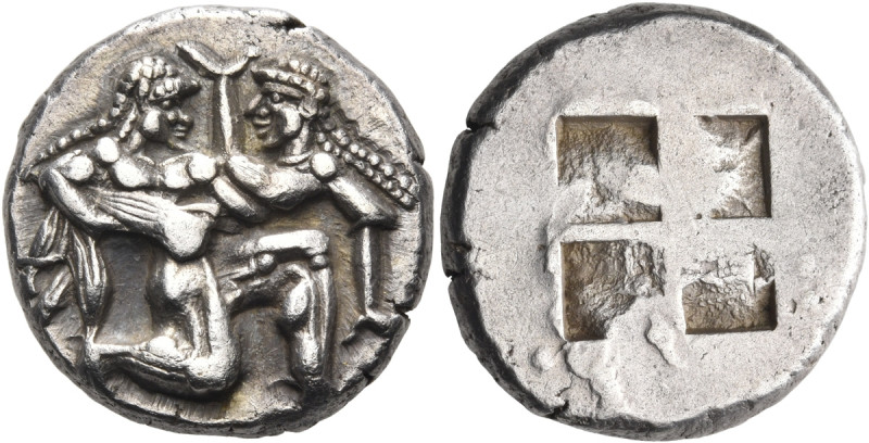 ISLANDS OFF THRACE, Thasos. Circa 500-463 BC. Stater (Silver, 21 mm, 9.94 g), c....