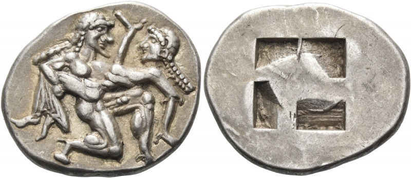 ISLANDS OFF THRACE, Thasos. Circa 500-463 BC. Stater (Silver, 25.0 mm, 9.22 g), ...